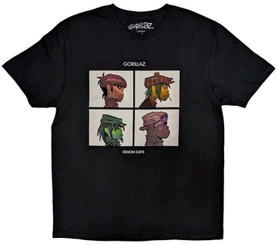Rock Marškinėliai Gorillaz Demon Days, Dydis: L