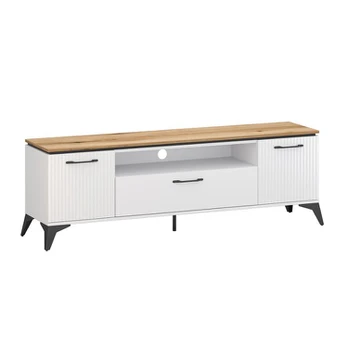 TV spintelė Velutto RTV 2D1S/170, balta/ruda