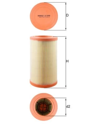 Oro filtras MAHLE LX2088