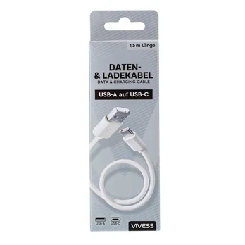 Duomenų ir įkrovimo laidas iš USB-A į USB-C VIVESS