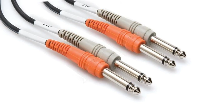 Hosa - Kabelis 2 x TRS 6.35mm - 2 x TRS 6.35mm 2m