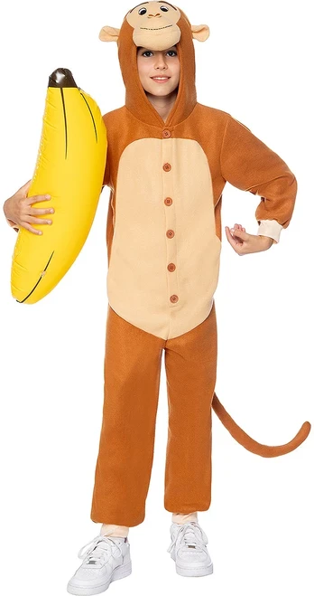 Beždžionėlės kostiumas-kombinezonas vaikams