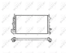 Variklio radiatorius NRF NRF 58205