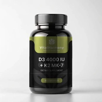 VitalHarmony D3 4000 + K2 - 90 kapsulių