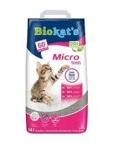BIOKAT'S Micro Fresh 14 l smulkus bentonito kraikas kaina