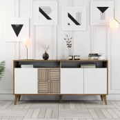 Konsolė Milan 160-Walnut, White Graikinis riešutas Balta kaina