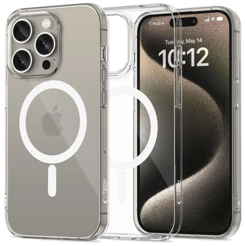 Skaidrus dėklas Apple iPhone 15 Pro telefonui "Tech-Protect Flexair Magsafe"