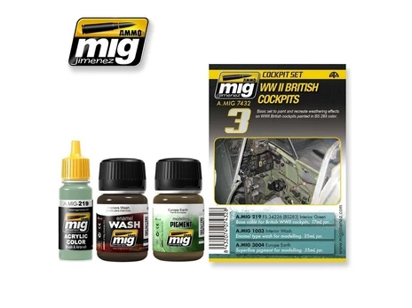 AMMO by MIG Jimenez AMMO MIG - Sendinimo rinkinys WW II BRITISH COCKPITS, 7432