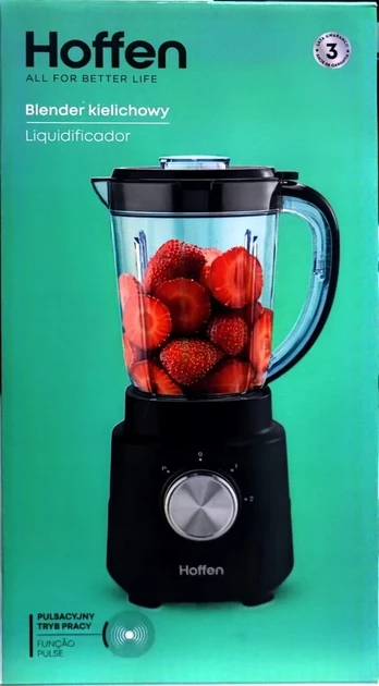 Stacionarus blenderis Hoffen Tb-4316 600 W, juodas