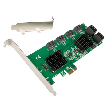 InLine sąsajos plokštė, 8x SATA 6Gb/s valdiklis, PCIe 2.0 (PCI-Express)