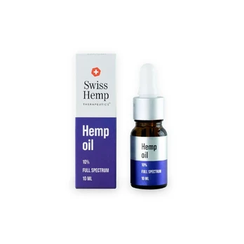 Swiss Hemp 10% CBD Kanapių Aliejus