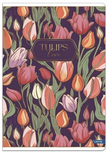 Sąsiuvinis(platus) A5 48 lap. 80 g lang. TULIPS
