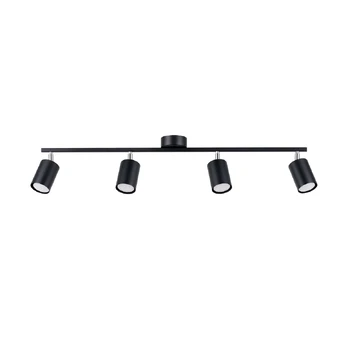 Taškinis šviestuvas SOLLUX LEMMI 4 BLACK, 4xGU10 Led max 12W