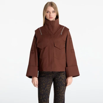 AllSaints Leighton Jacket Penny Brown - Dydis L (W039OC Penny Brown Striukės)