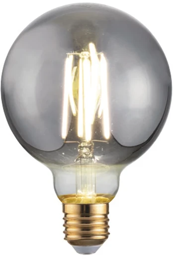 8W LED dekoratyvinė lemputė, pilka, E27, 1800K