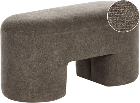 Beliani Minkštasuolis DECORAH Boucle Rudas