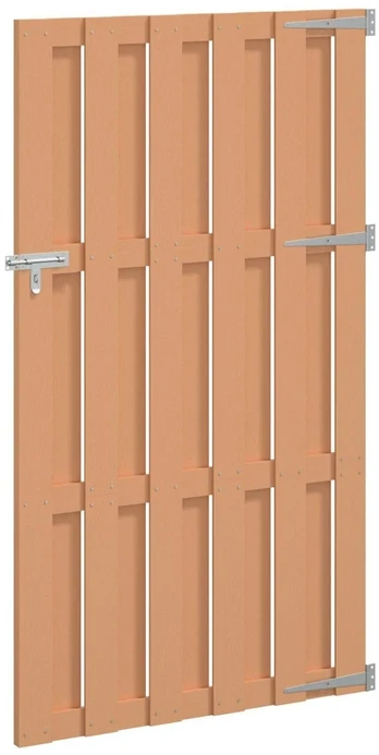 Sodo vartai 100 x 180 cm WPC ir aliuminis Ruda