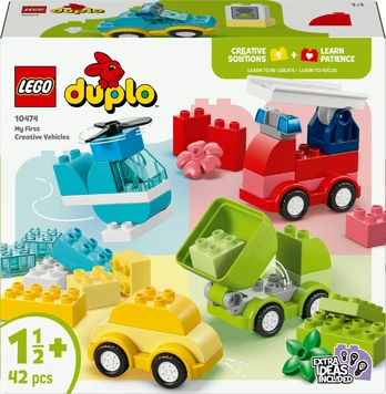 LEGO DUPLO kūrybinių transporto priemonių konstruktorius „Traffic“, 42 vnt., nuo 18 mėn.
