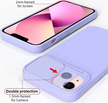 Dėklas Oem SLIDE case for IPHONE 15 lavender