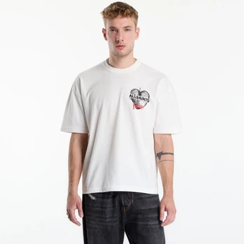 AllSaints Reflect Ss Crew Chalk White - Dydis S (M012PF CHALK WHITE Marškinėliai)