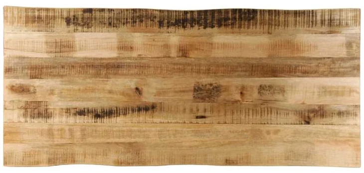 Stalviršis, 140x60x3,8cm, mango masyvas, su gyvu kraštu