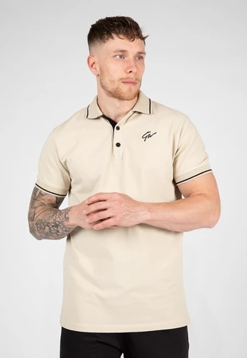 Gorilla Wear Delano Polo - Beige/Black