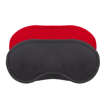 2 SATIN BLINDFOLDS CRUSHIOUS Juodas & Raudonas