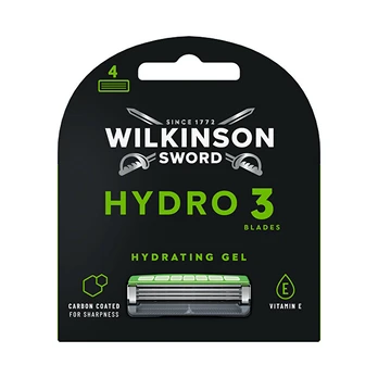 Wilkinson Sword Hydro 3 Black Edition replacement heads 4 pcs Vyrams