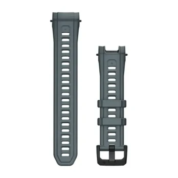 Silikoninis dirželis Garmin Instinct 3 45 mm laikrodžiui, 22 mm, pilkas
