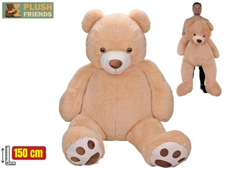 Plush toy - 03203 - TEADY BEAR - BEIGE - size 150 cm