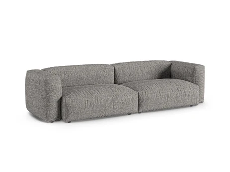 Boucle Modular Sofa, "Martina", 4 Seats, 320x120x75, Graphite