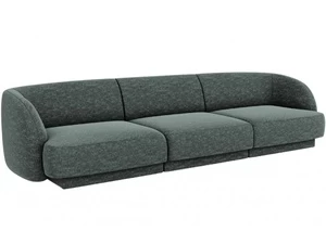 Sofa Micadoni Home Miley, žalia, 259 x 85 cm x 74 cm