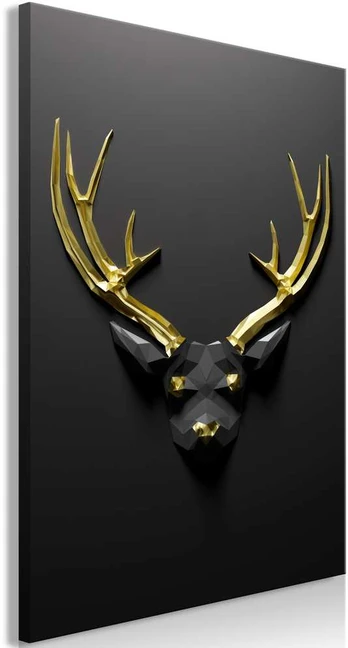 Artgeist Paveikslas - Golden Antlers (1 Part) Vertical