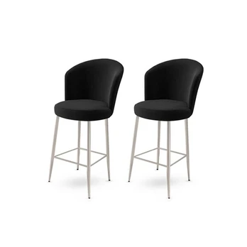Baro kėdė (2 vienetai) Alte - Black, Chrome