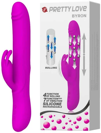PRETTY LOVE - BYRON, 7 vibration functions, USB rechargeable