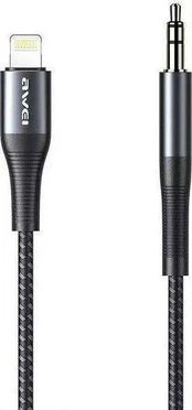 AWEI Adapteris CL-116L Lightning/Jack 3.5 juoda/juodas