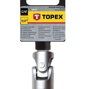 Perėjimas šarnyrinis TOPEX 38D555 1/2"-1/2" 80 mm.