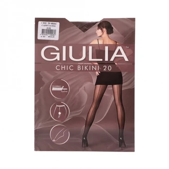 GIULIA CHIC BIKINI 20 DEN CAPPUCINO pėdkelnės M