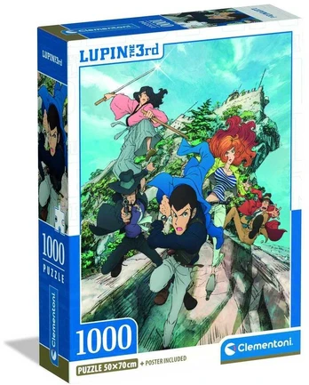 Clementoni CLE puzzle 1000 Compact Lupin III 37068