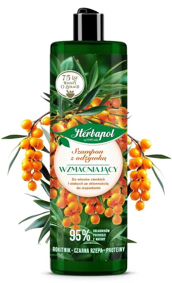 HERBAPOL Šampūnas su Odżywką Rokitnik Rzepa 400ml &