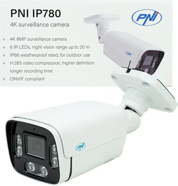 Vaizdo stebėjimo kamera PNI IP780 4K 8MP su IP