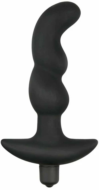 EasyToys Silicone Prostate Massager Juodas Ergonomic Design