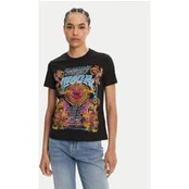Versace Jeans Couture Marškinėliai 78HAHC03 Juoda Regular Fit