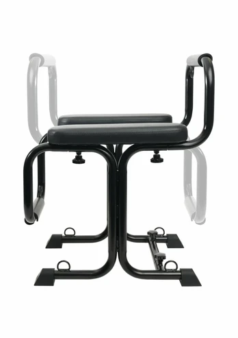 Bangers Bondage Seat with 8 Attachment Points, Padded Armrests, Black