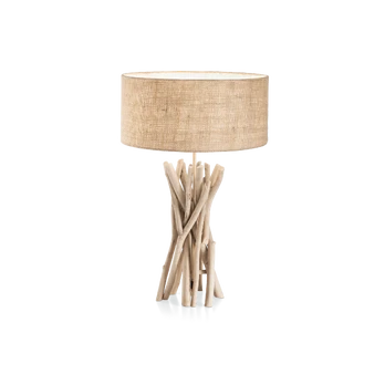 Ideal Lux Table lamp with 1 light DRIFTWOOD, E27, transparent