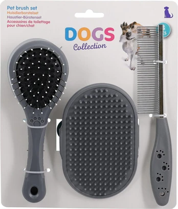 Augintinių kailio priežiūros rinkinys Dogs Collection, 3 vnt.