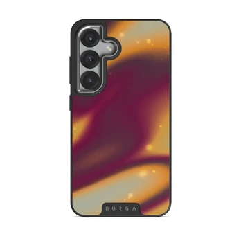 Twin Flame - Samsung Galaxy S25 Case, Elite Dark (Magnetic) / Silver