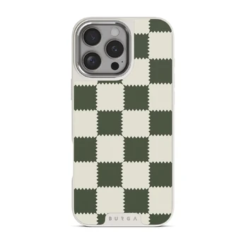 Retro Grid - iPhone 16 Pro Case, Elite Light (MagSafe) / Silver