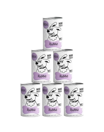 PAKA ZWIERZAKA PEPE Rabbit ( triušis) 6x400g