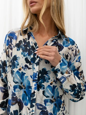 Italy Moda Koszula-IR-KS-MO-S4545.92-mėlyna
